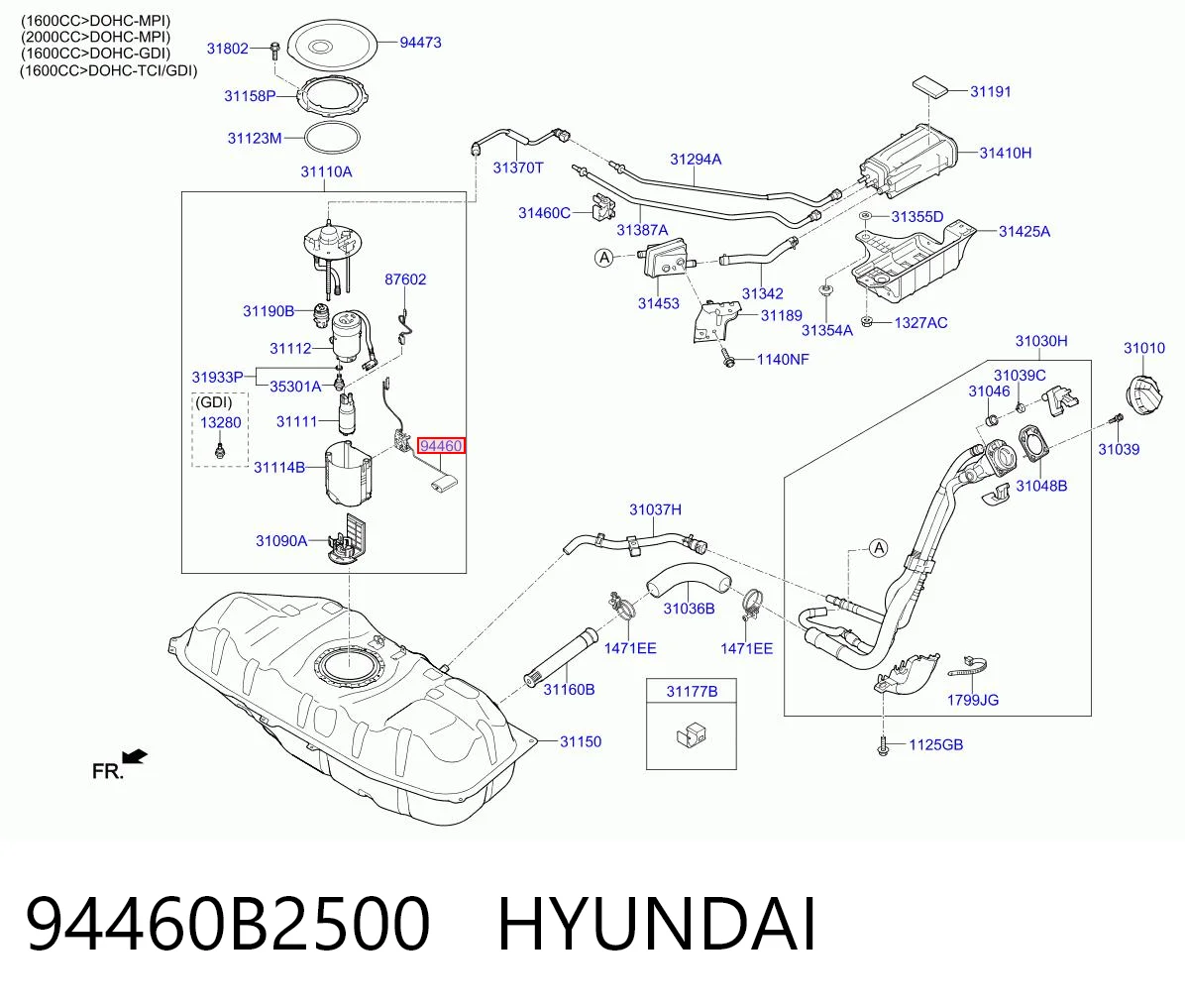 94460B2500 Hyundai/Kia