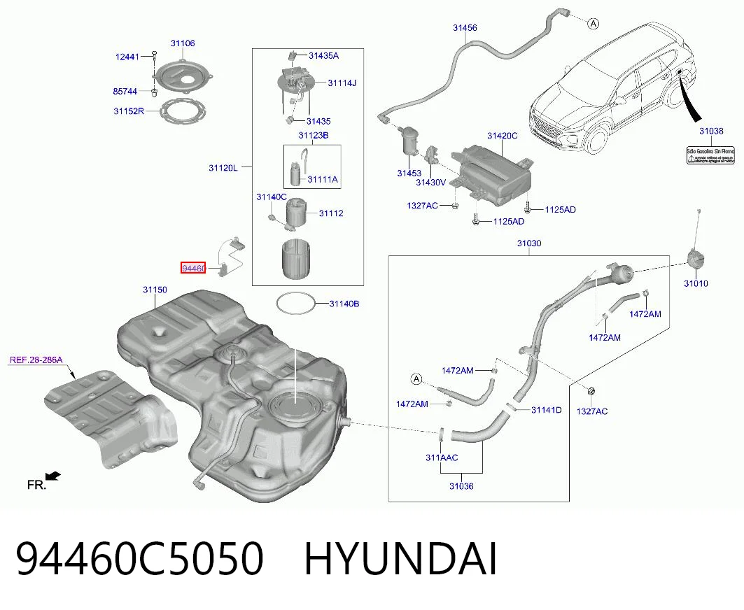 94460C5050 Hyundai/Kia Датчик бензобака
