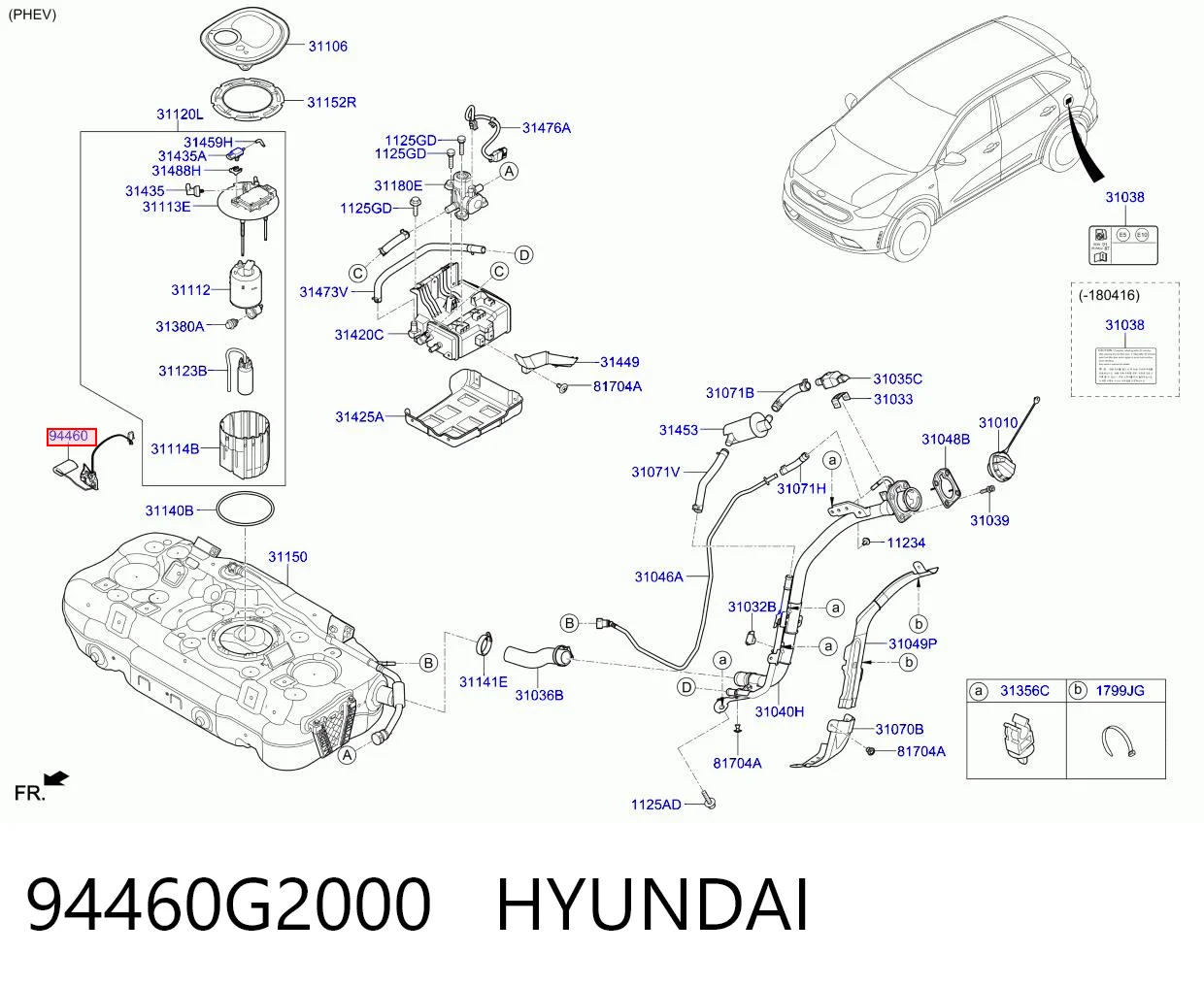 94460G2000 Hyundai/Kia Датчик бензобака