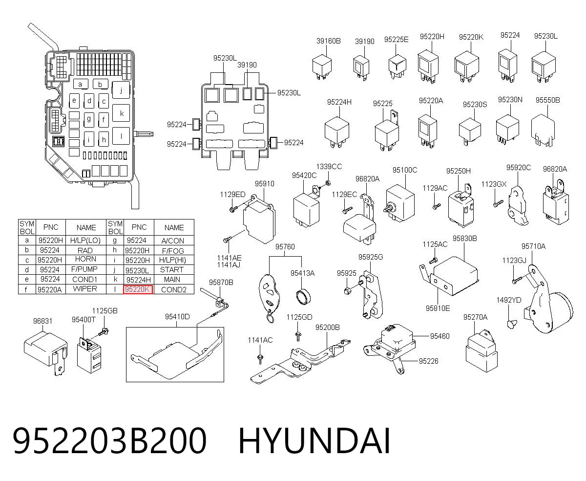 952203B200 Hyundai/Kia 