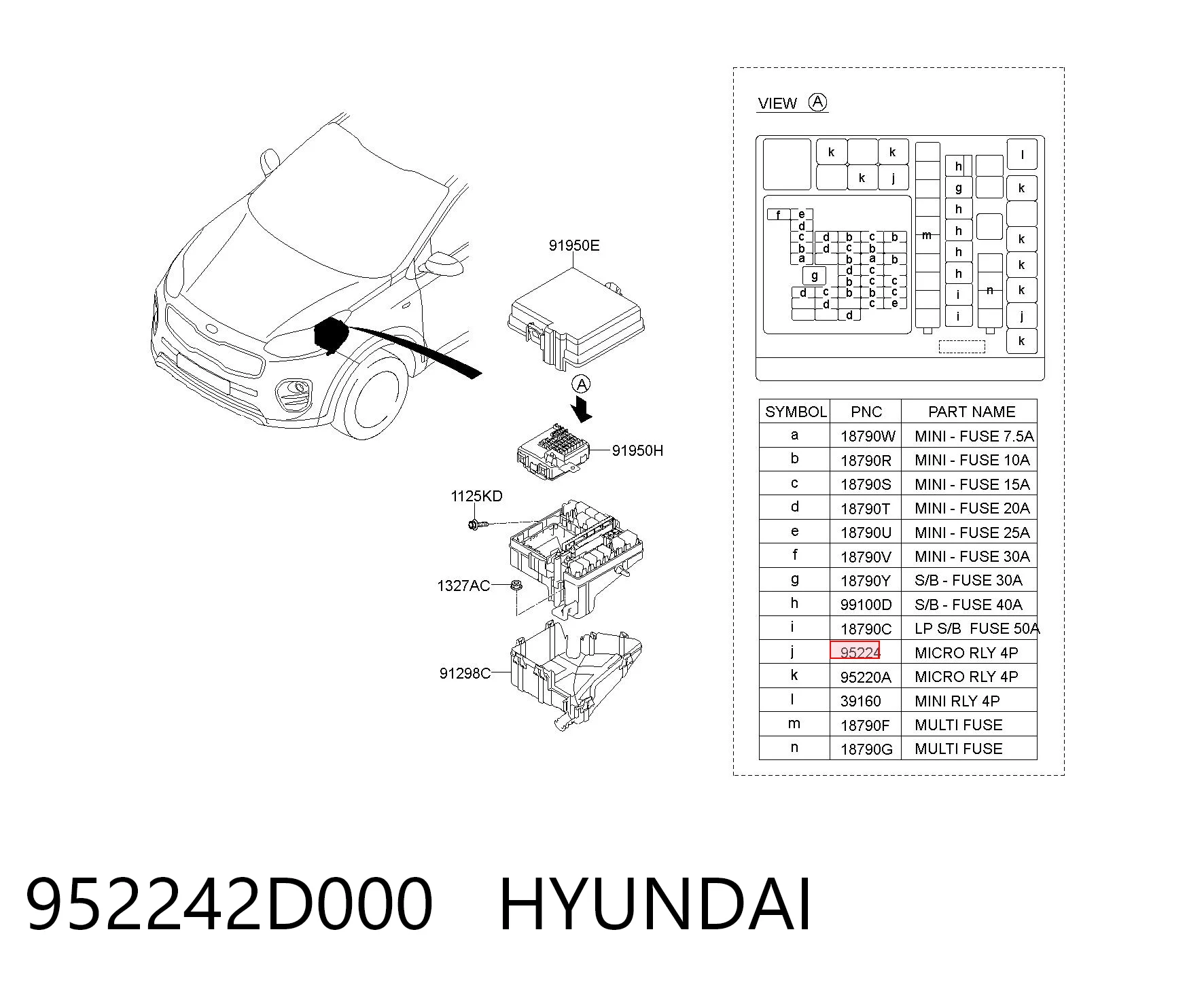 952242D000 Hyundai/Kia Реле стартера