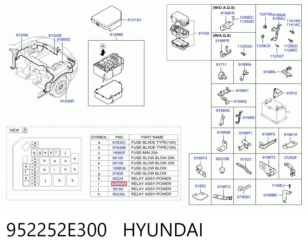 952252E300 Hyundai/Kia Реле електричне багатофункціональне