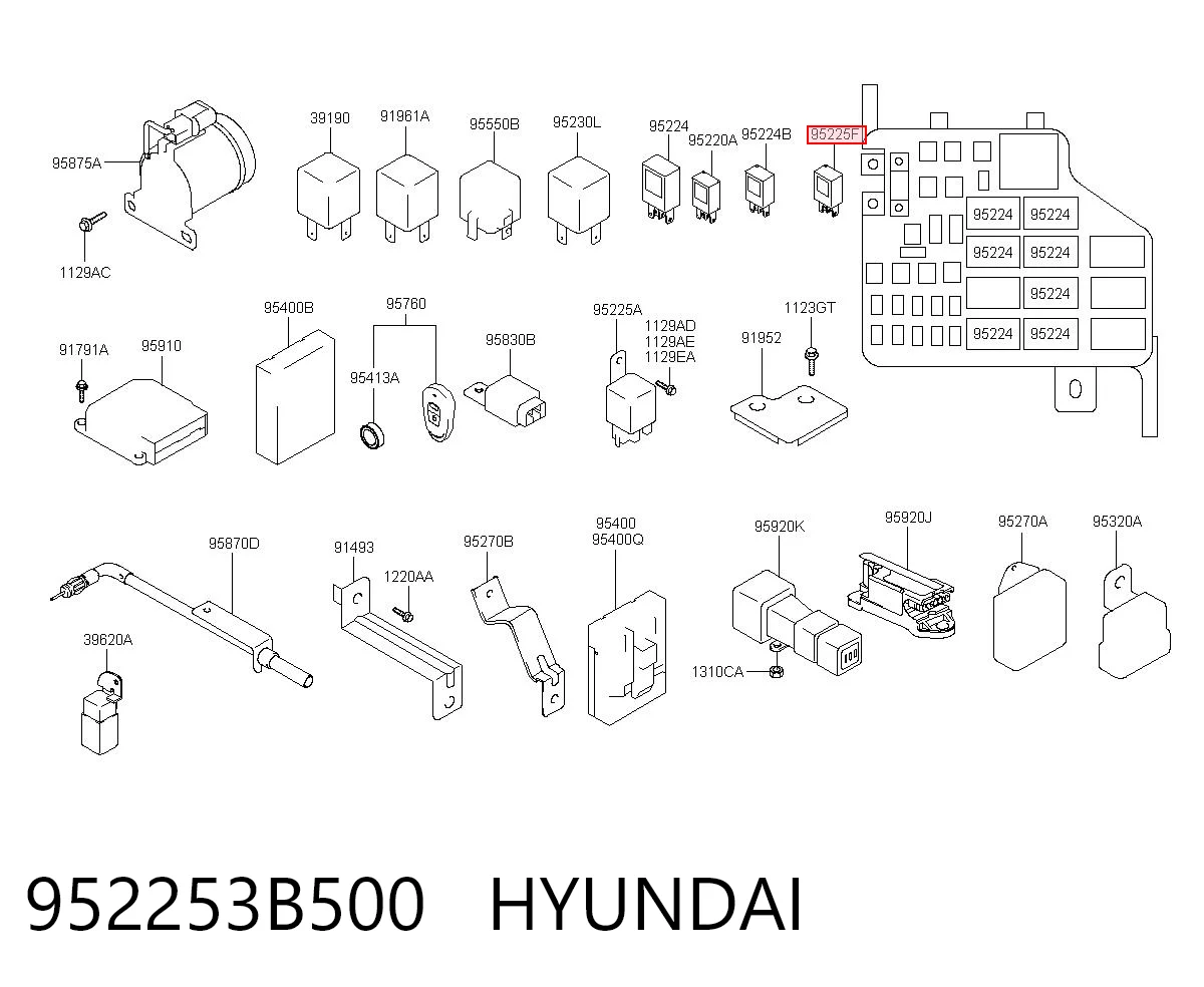 952253B500 Hyundai/Kia Реле електричне багатофункціональне