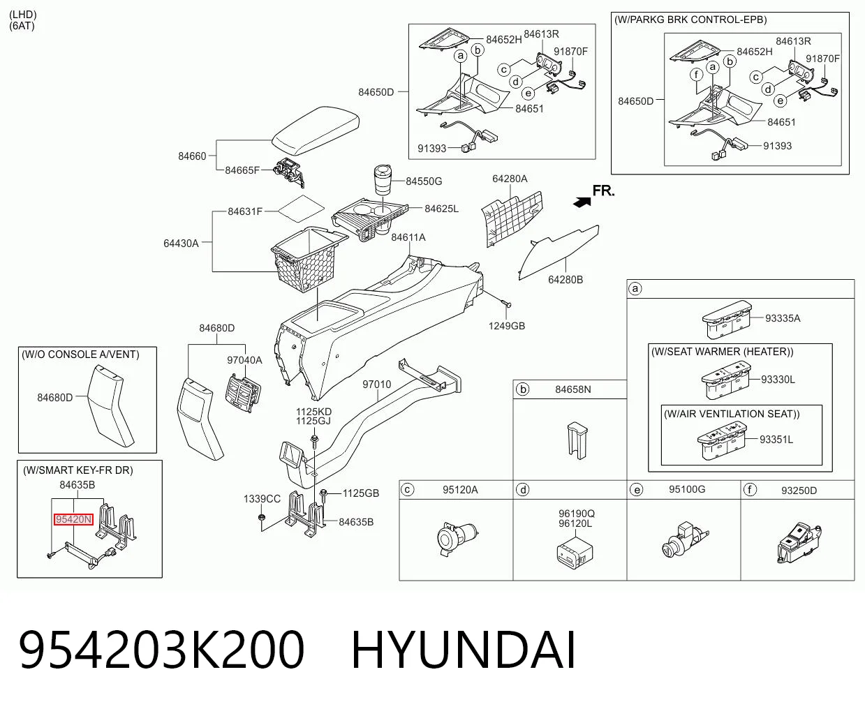 954203K200 Hyundai/Kia Антена на дах