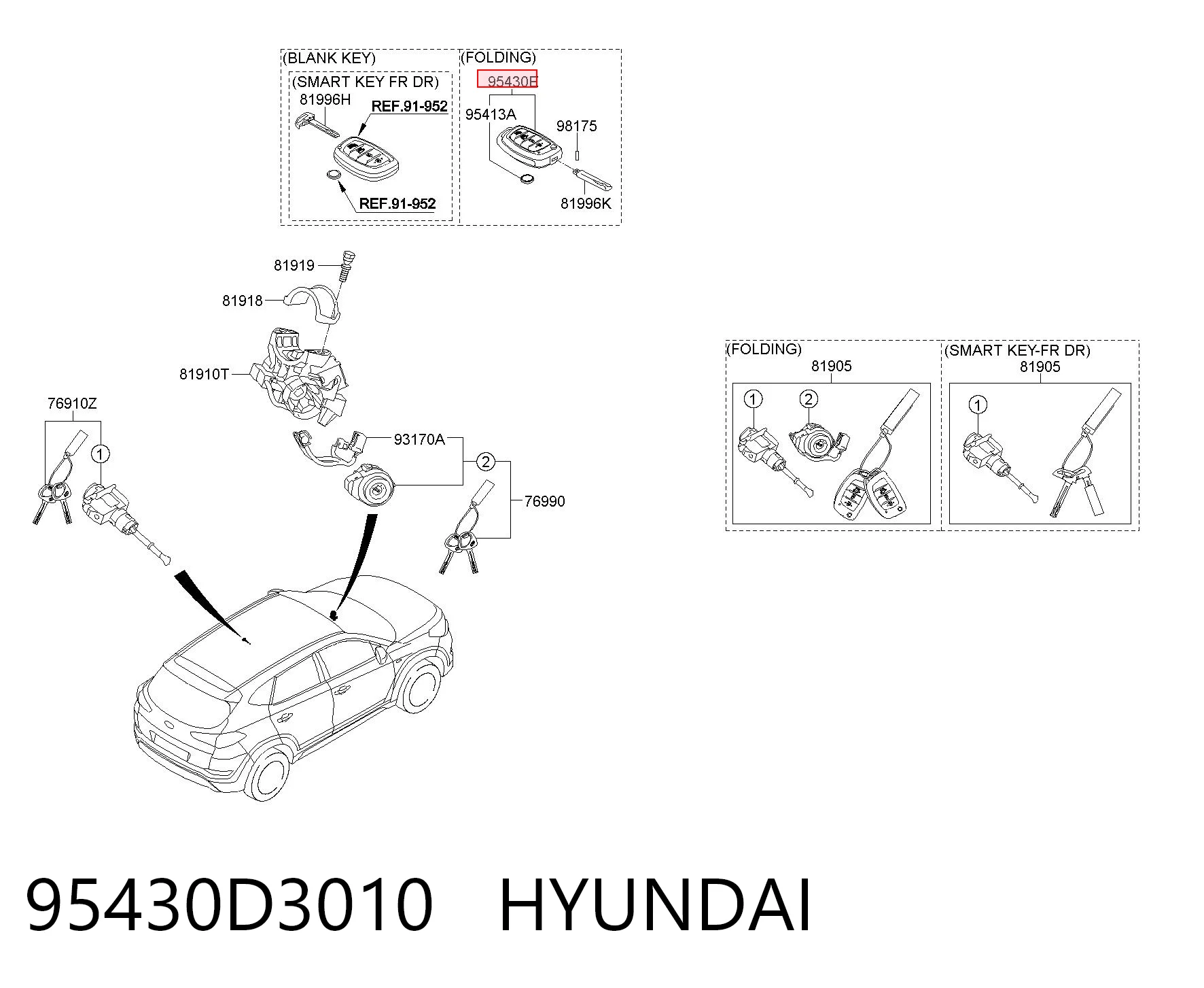 95430D3010 Hyundai/Kia 