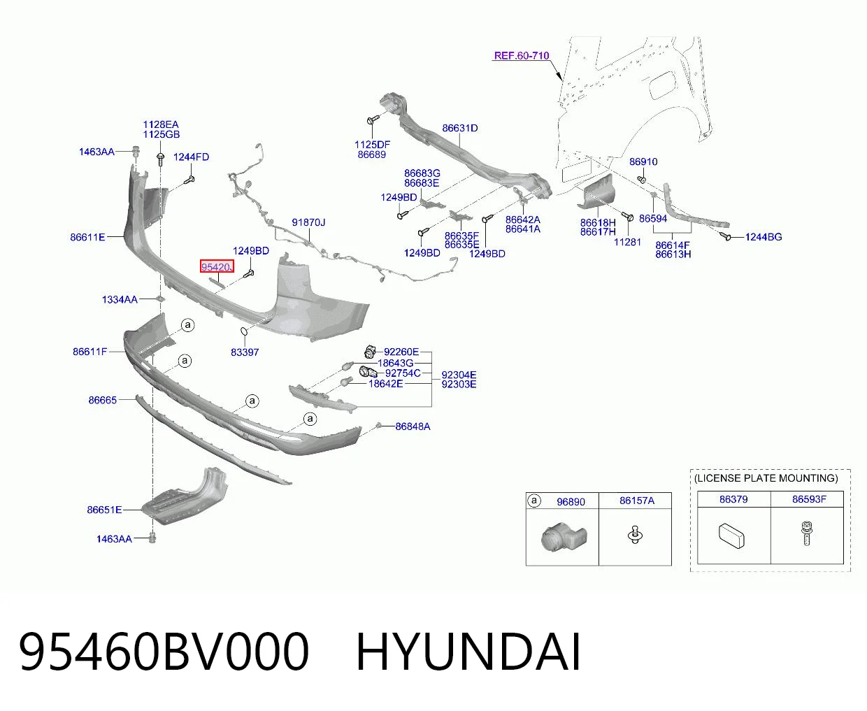 95460BV000 Hyundai/Kia Антена на дах