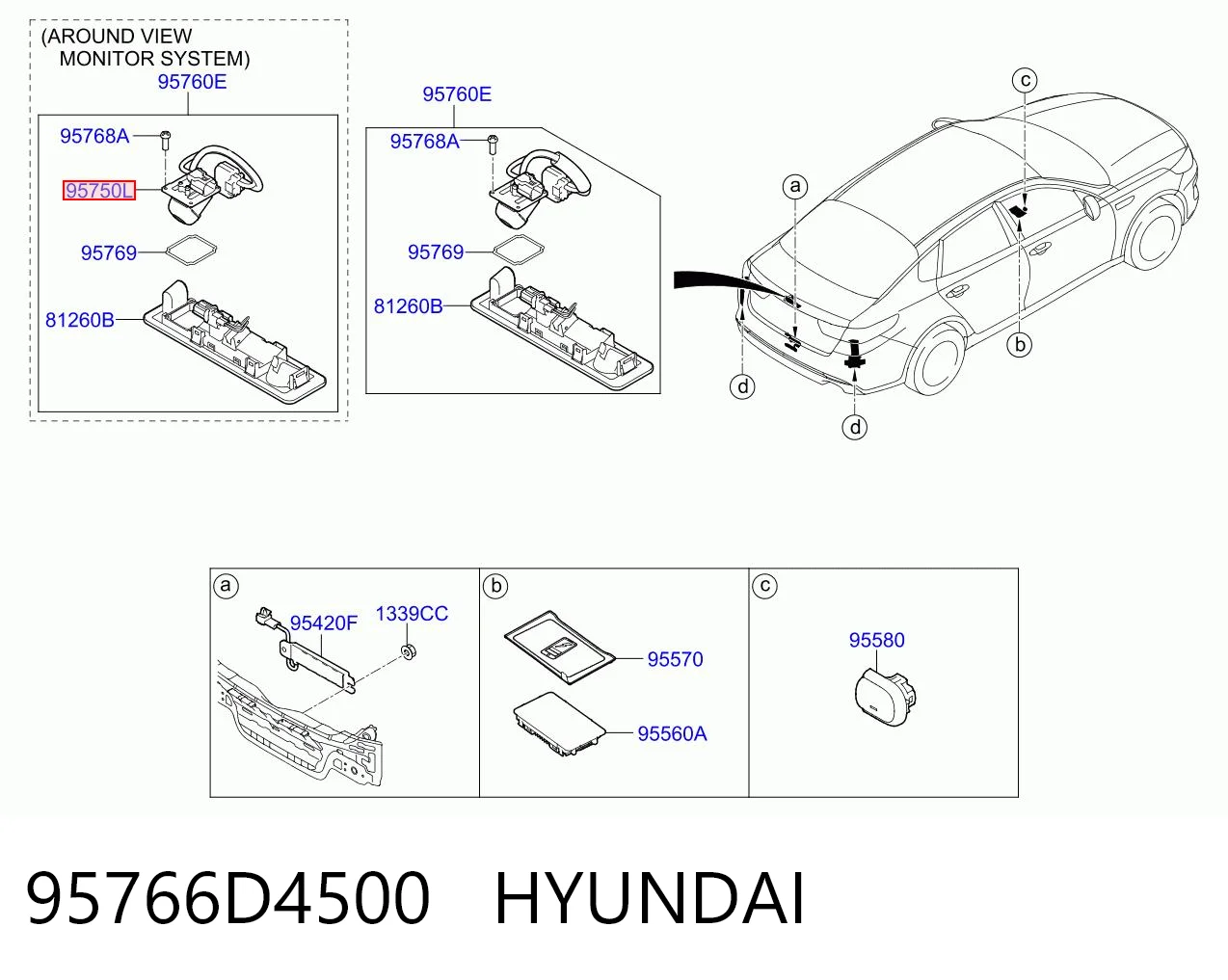 95766D4500 Hyundai/Kia 