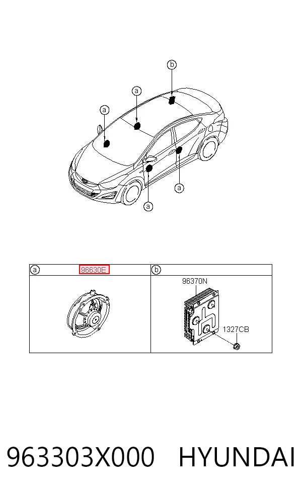 963303X000 Hyundai/Kia Динамік передньої двері