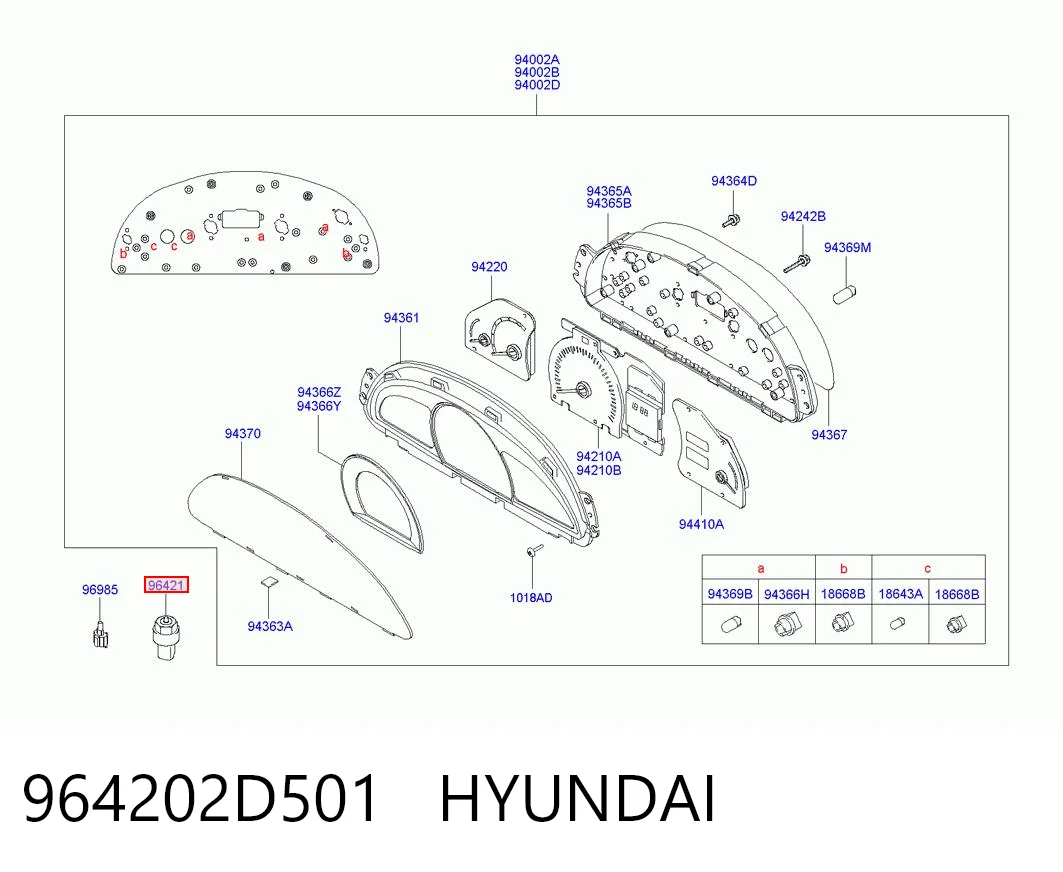 964202D501 Hyundai/Kia Датчик швидкості спідометра