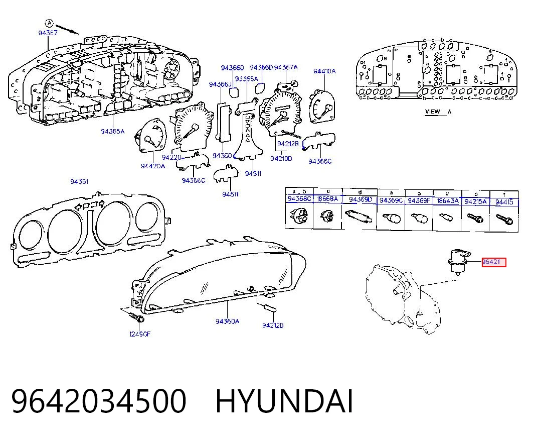 Датчик швидкості спідометра на Hyundai Sonata III 