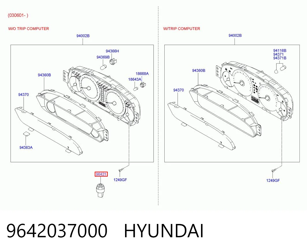 Датчик швидкості KB0506OEM Korea (oem)