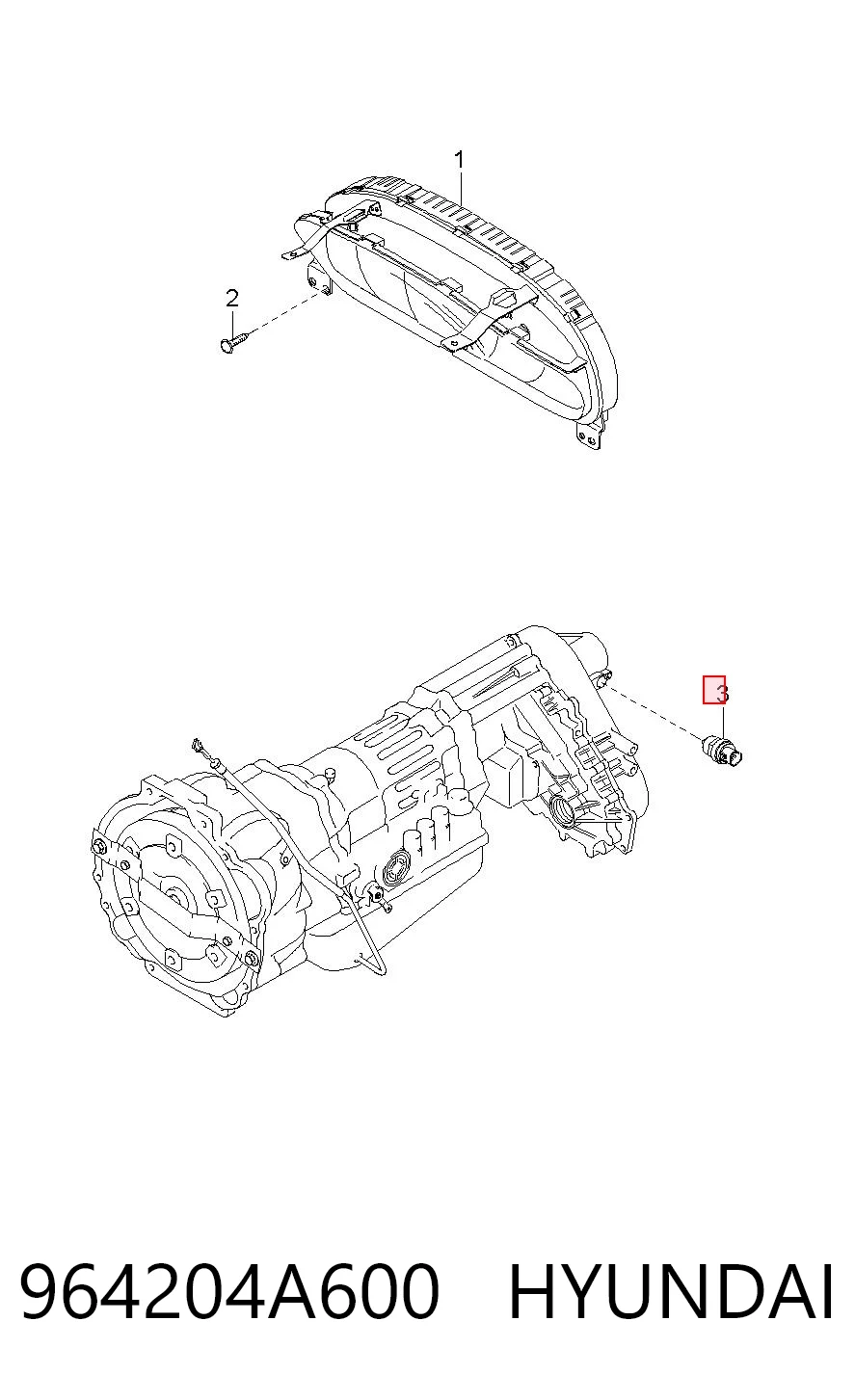 964204A600 Hyundai/Kia Датчик швидкості спідометра