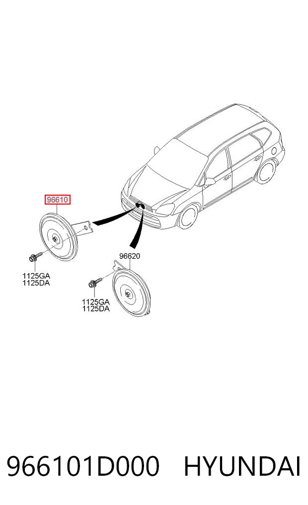 966101D000 Hyundai/Kia 