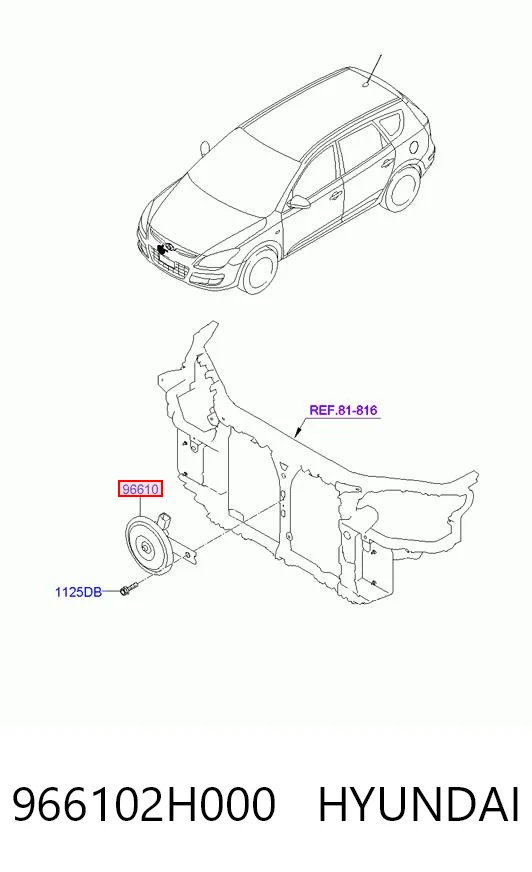 966102H000 Hyundai/Kia Сигнали звукові