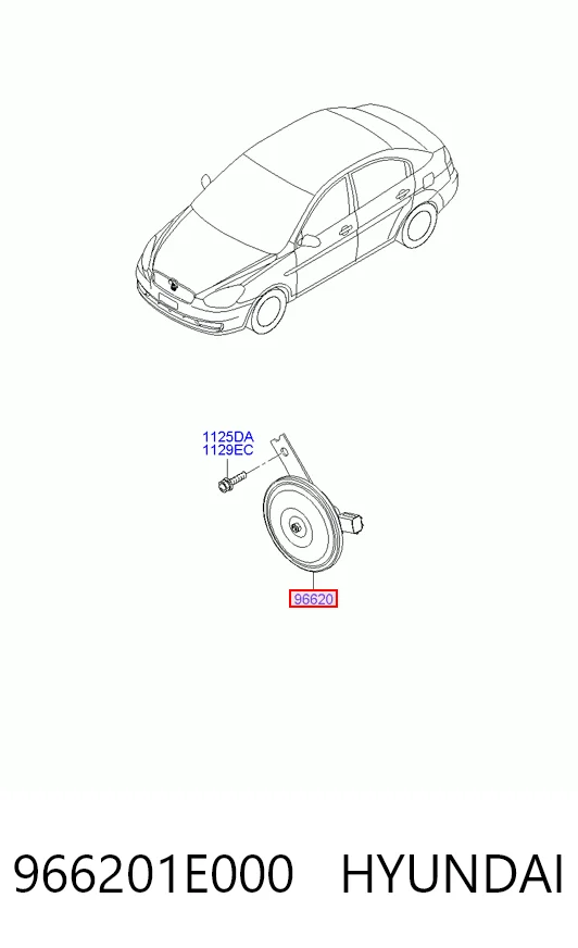 966201E000 Hyundai/Kia Сигнали звукові