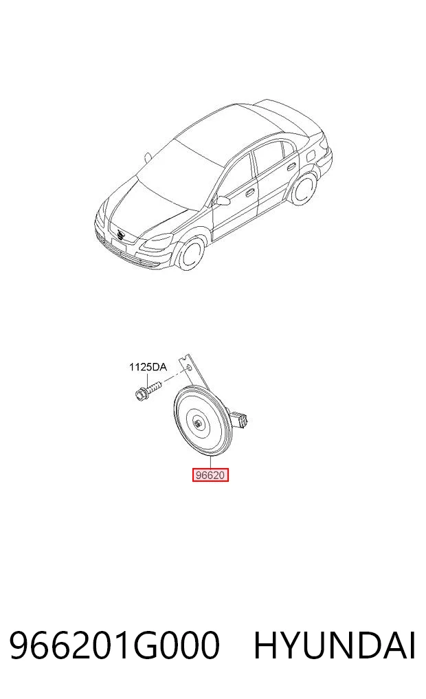 966201G000 Hyundai/Kia Сигнали звукові