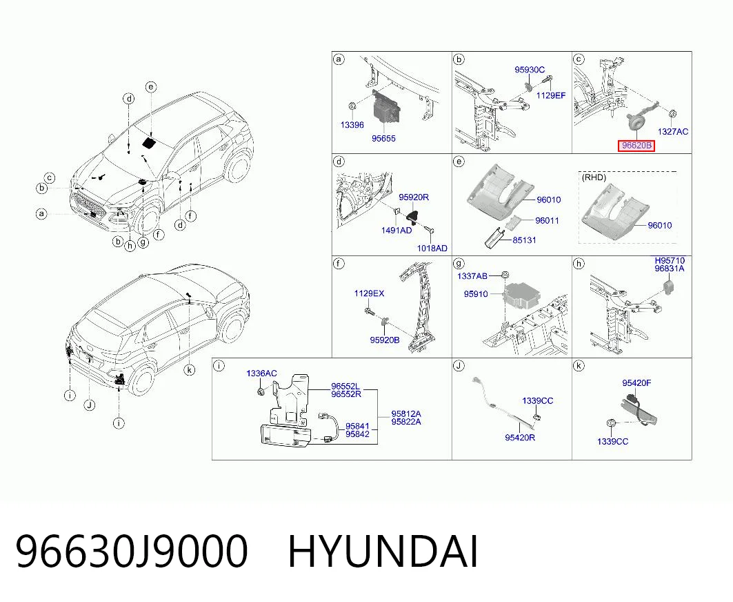 96630J9000 Hyundai/Kia Сигнали звукові