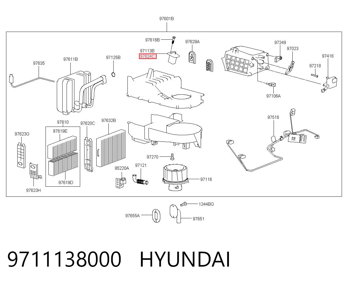 Регулятор оборотів пічки на Hyundai Santa Fe I SM