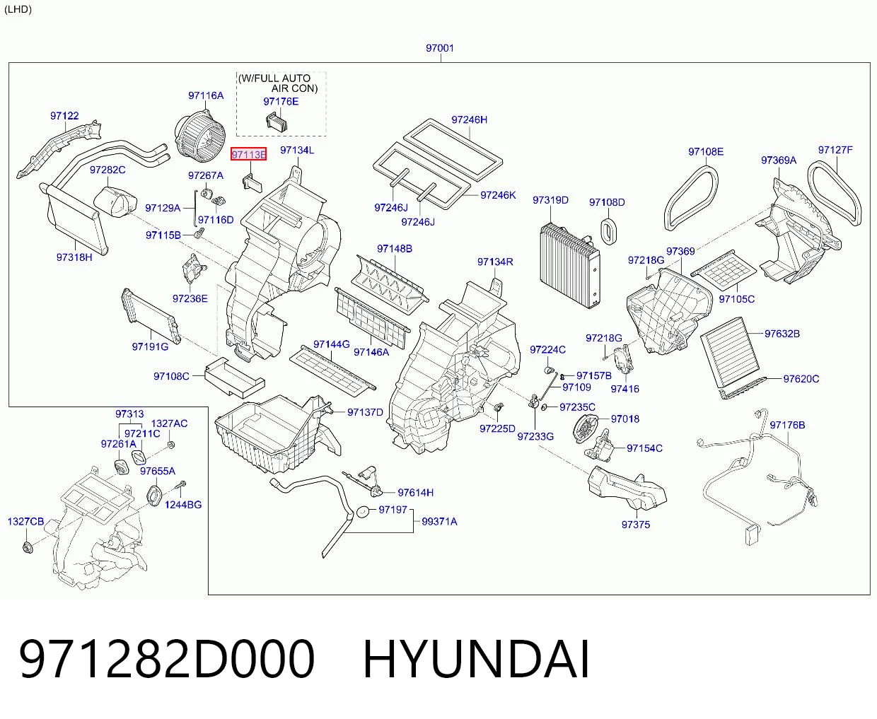 971282D000 Hyundai/Kia Регулятор оборотів пічки