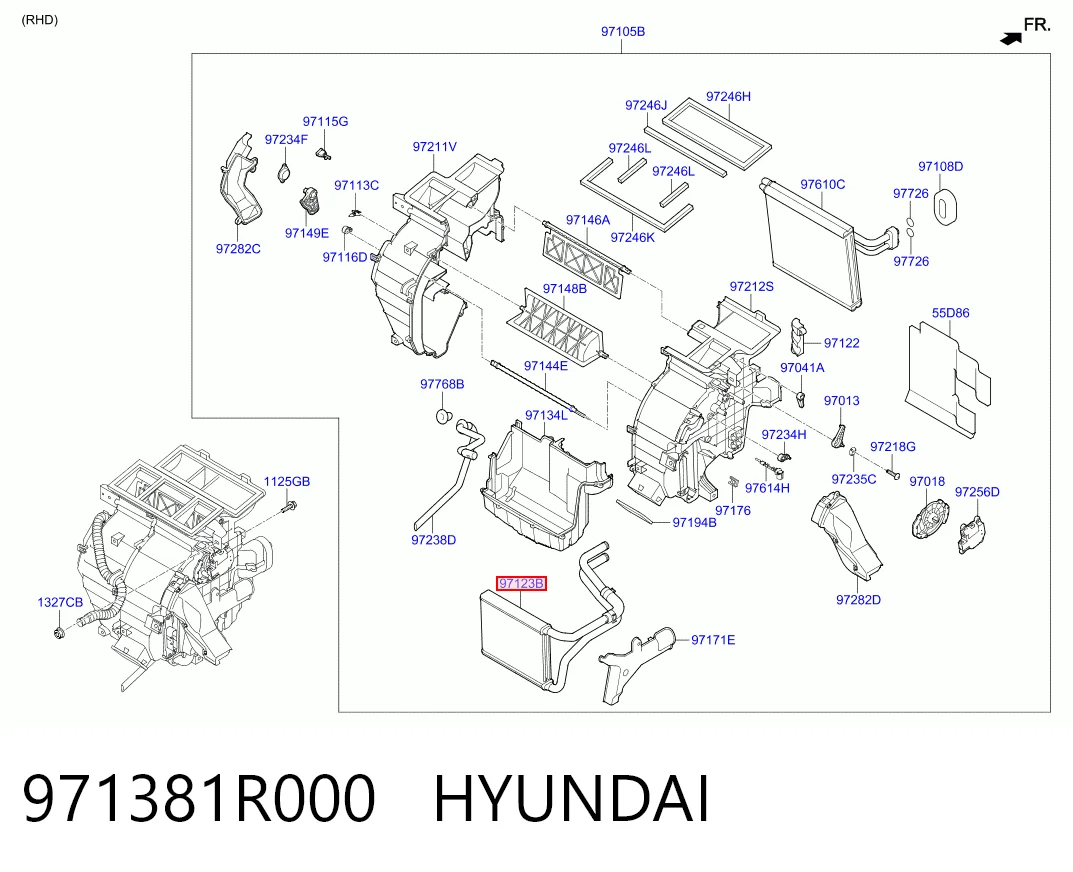 Купити Радіатор пічки Hyundai SOLARIS I SBR11