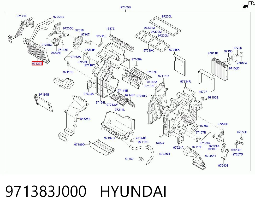  Радіатор пічки Hyundai Veracruz 