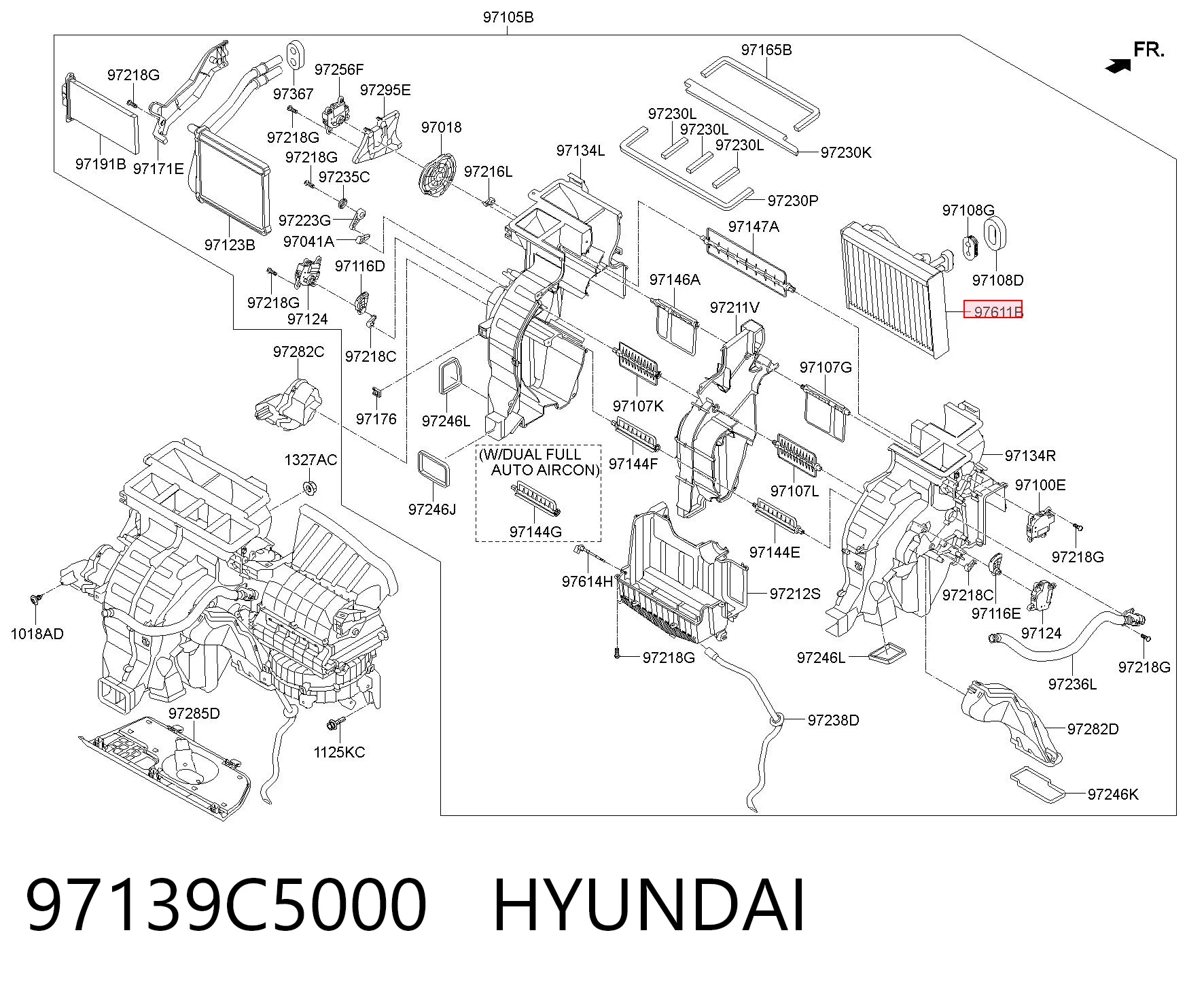 97139C5000 Hyundai/Kia Охолоджувач повітря