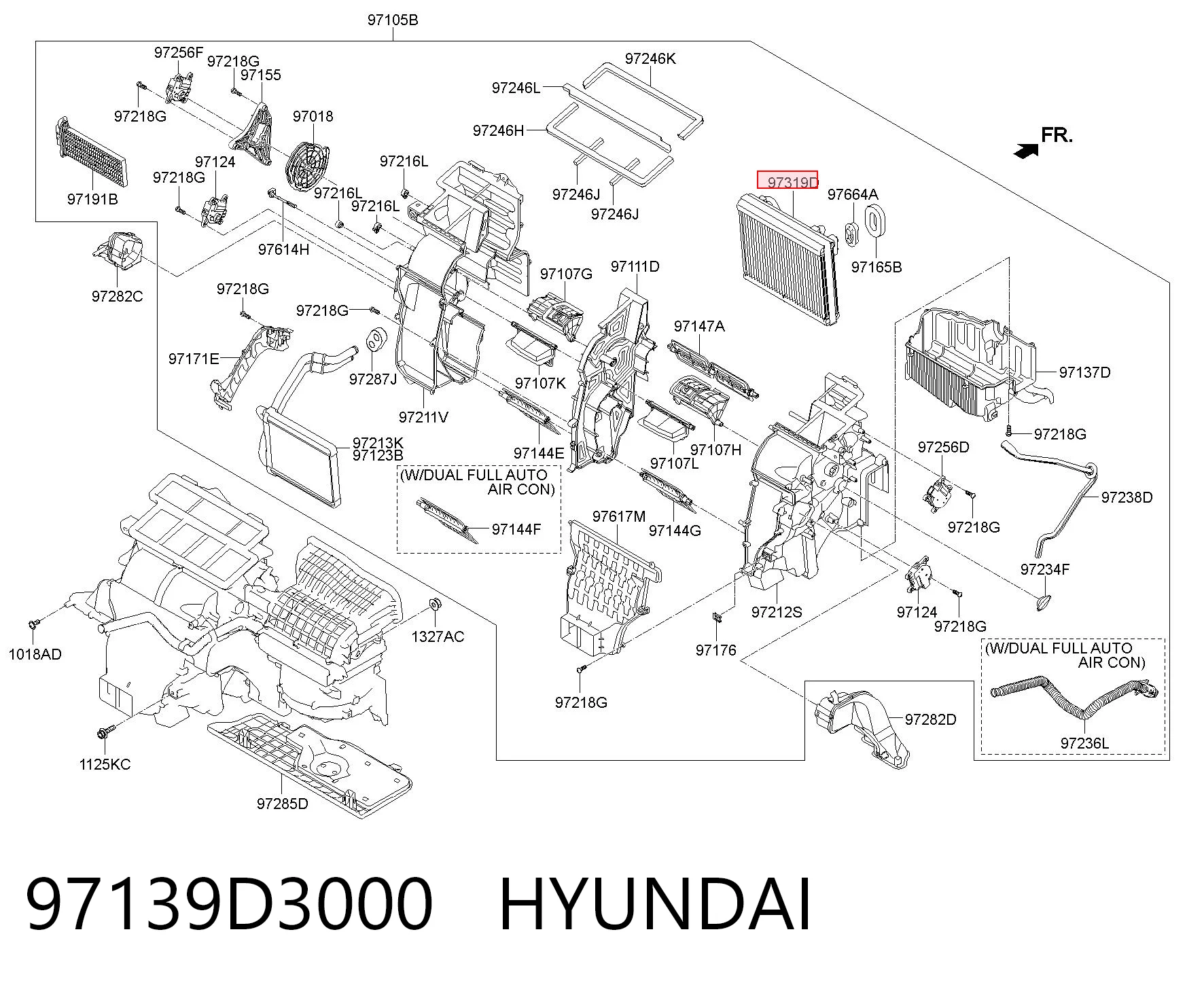 97139D3000 Hyundai/Kia Охолоджувач повітря