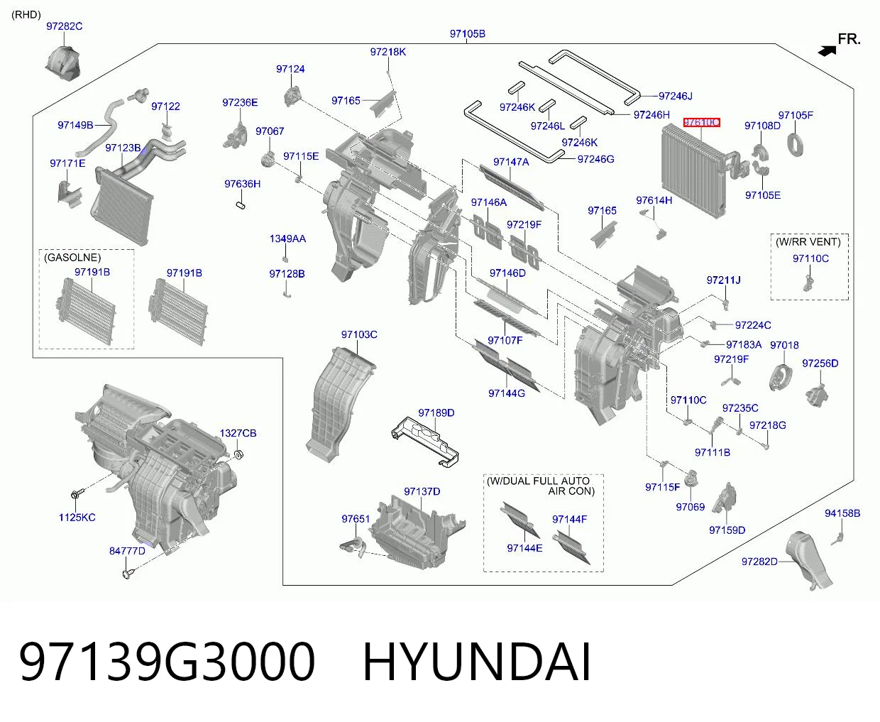 97139G3000 Hyundai/Kia Охолоджувач повітря