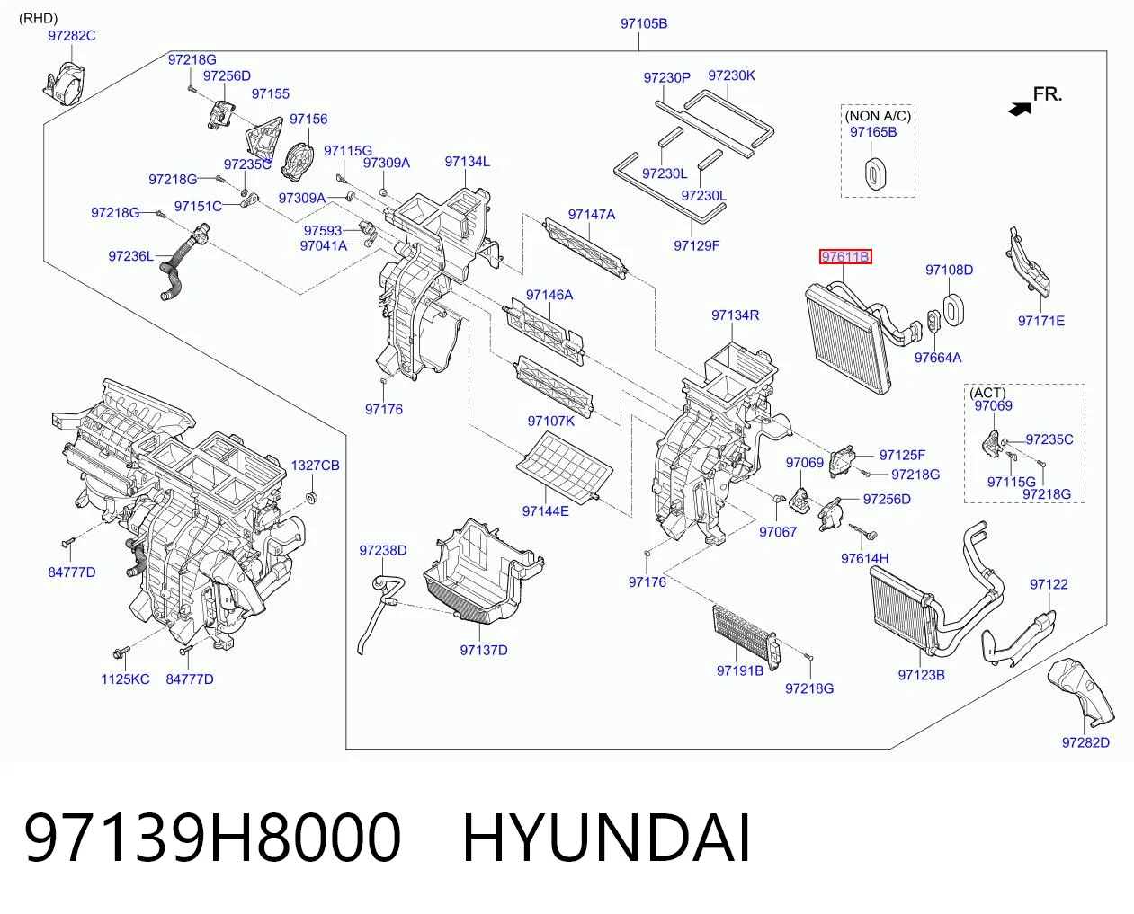 97139H8000 Hyundai/Kia Охолоджувач повітря