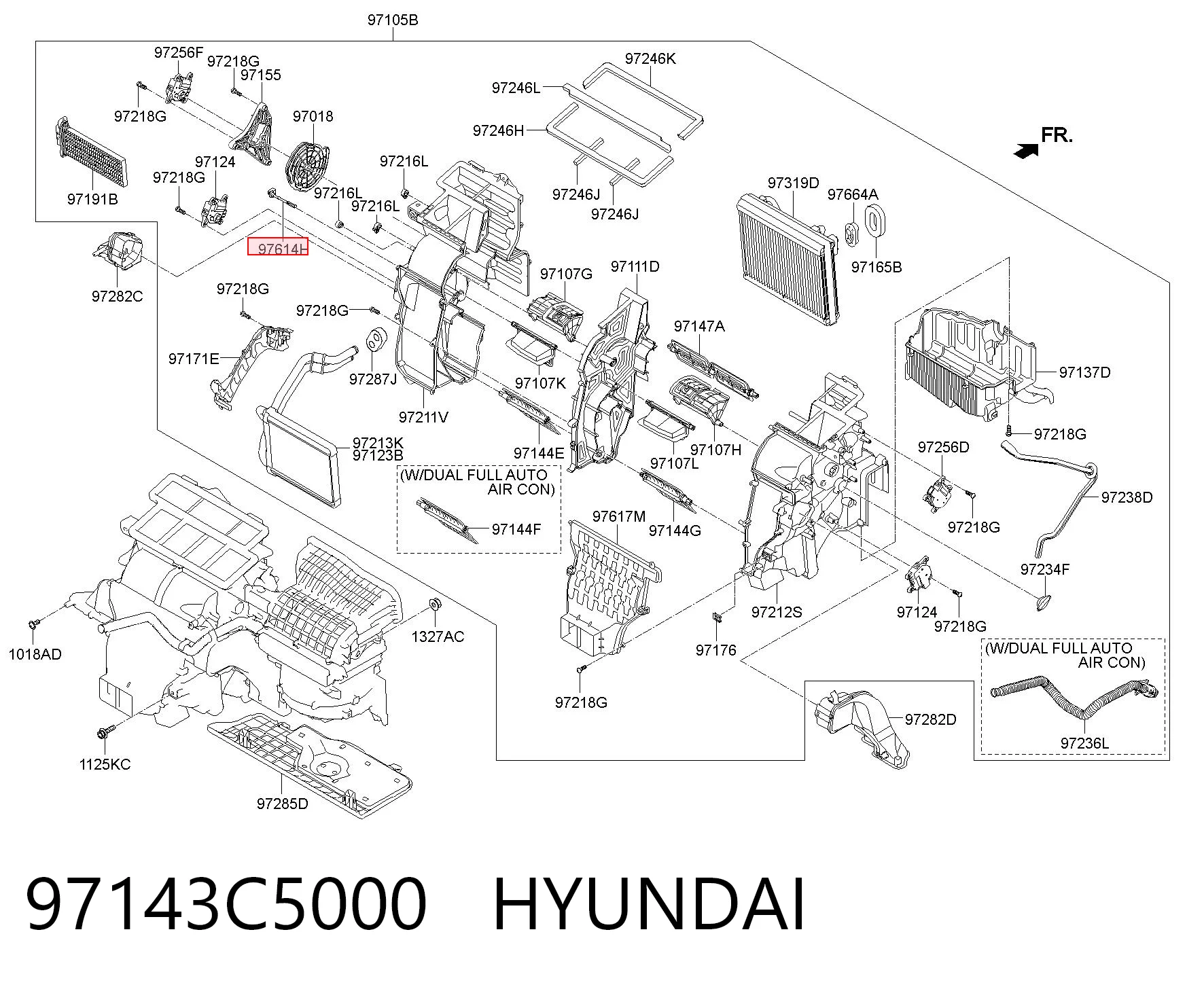 97143C5000 Hyundai/Kia Датчик температури салону