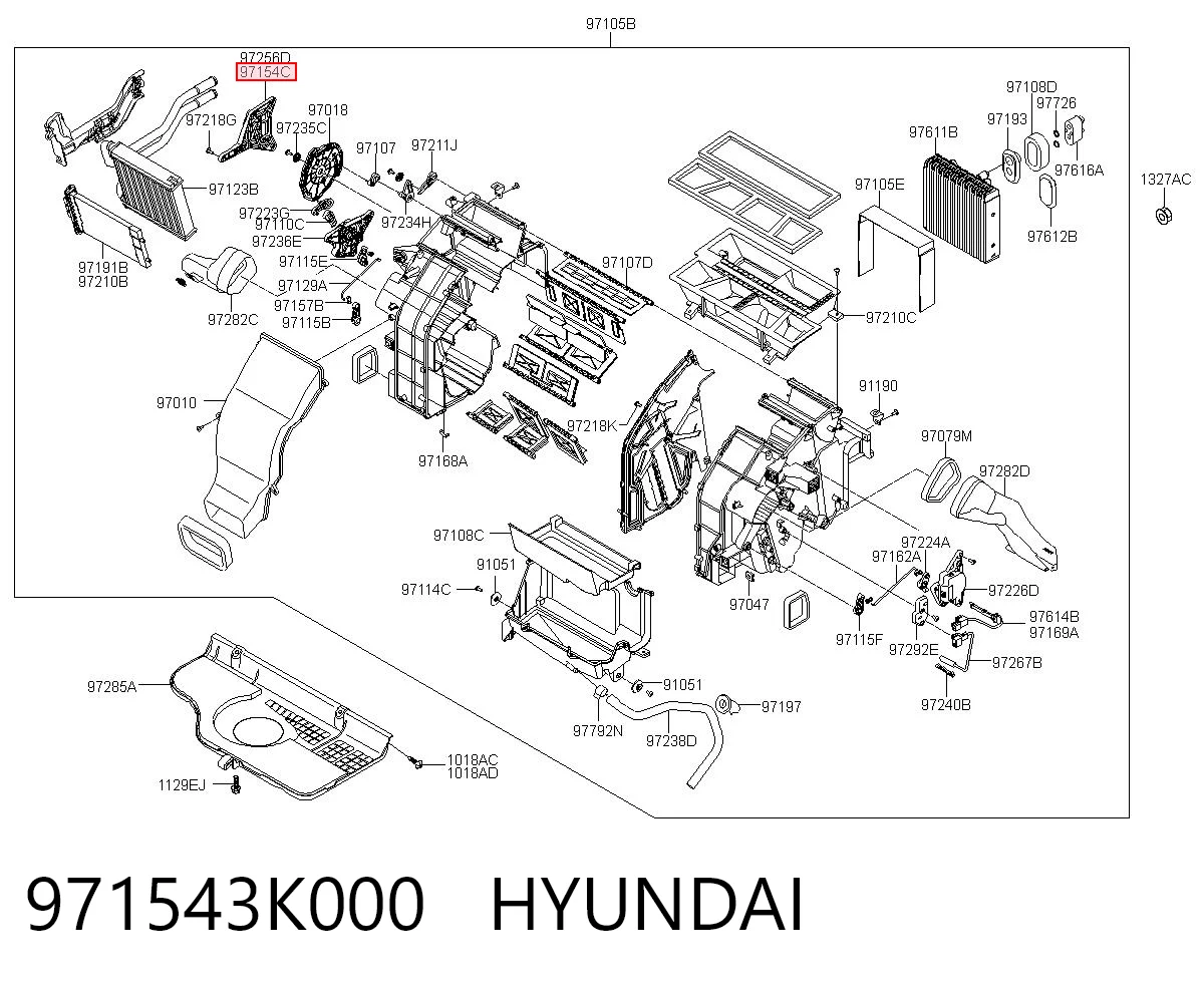 Двигун заслінки печі Hyundai Santa Fe II позашляховик (CM) (2006 - 2012) ціна, від 22.60 USD