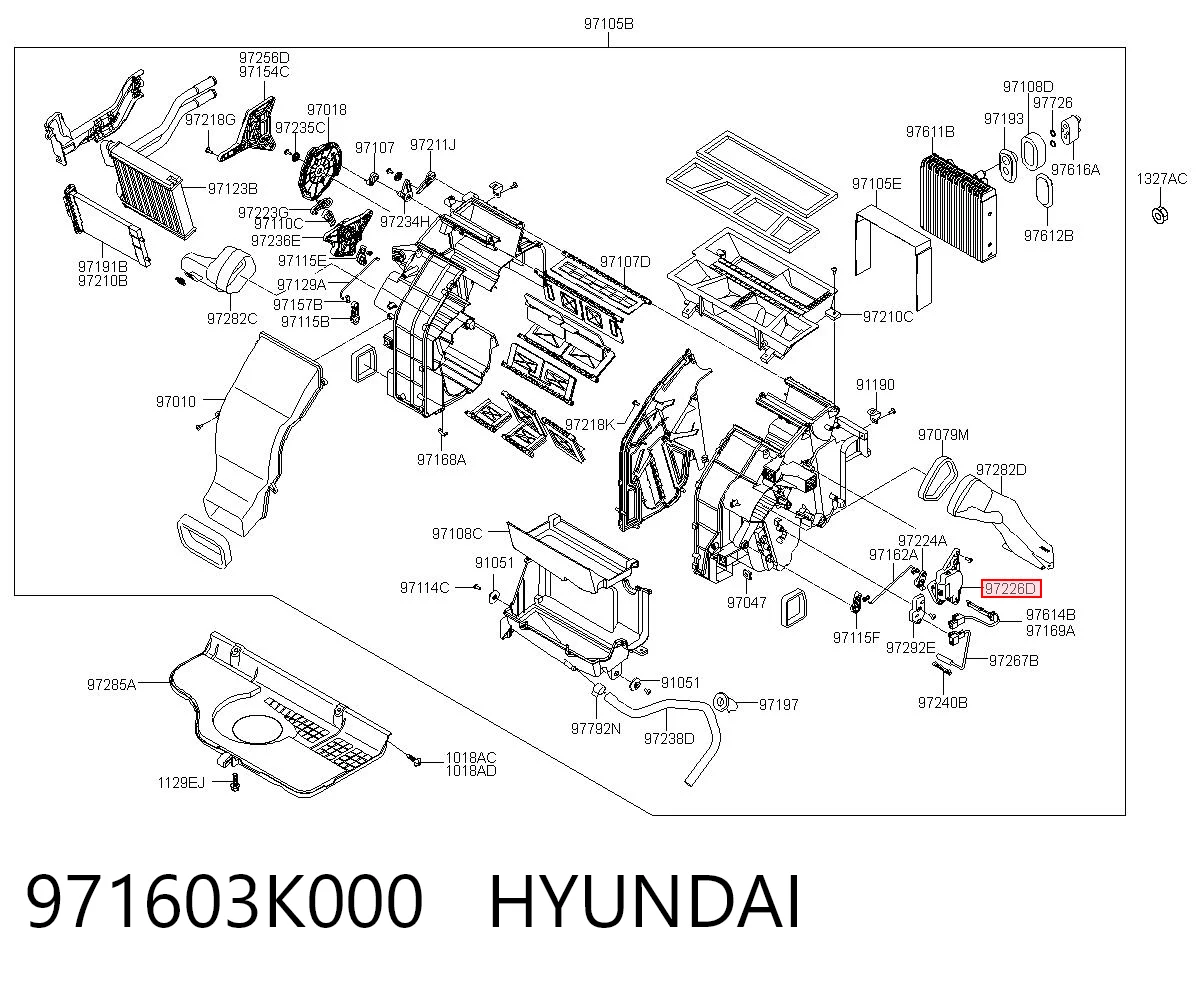 Привід системи автоматичного управління обігрівачем Hyundai Sonata V
