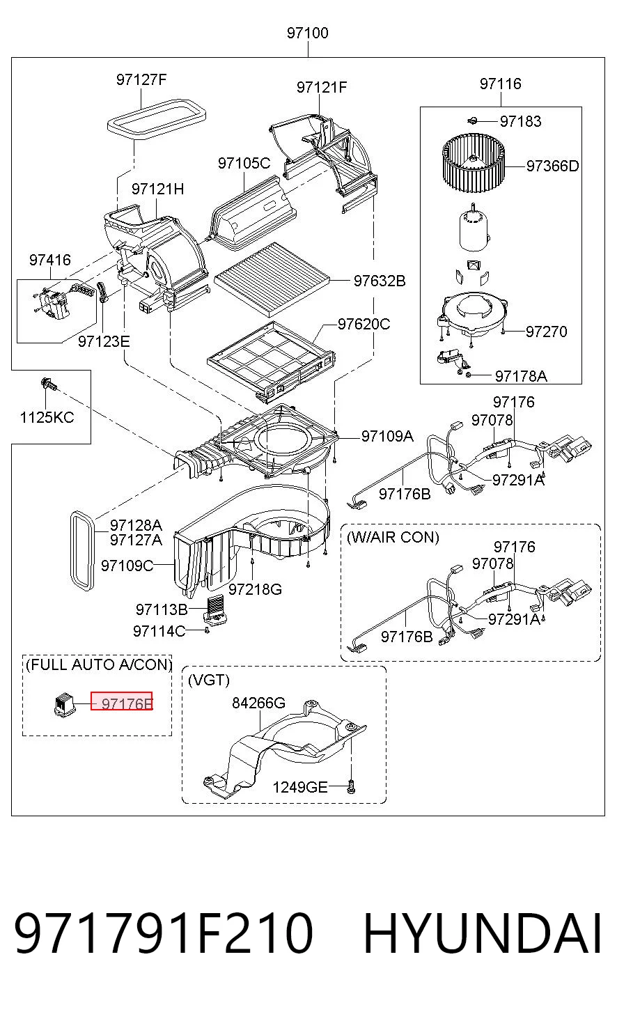 971791F210 Hyundai/Kia Регулятор оборотів пічки