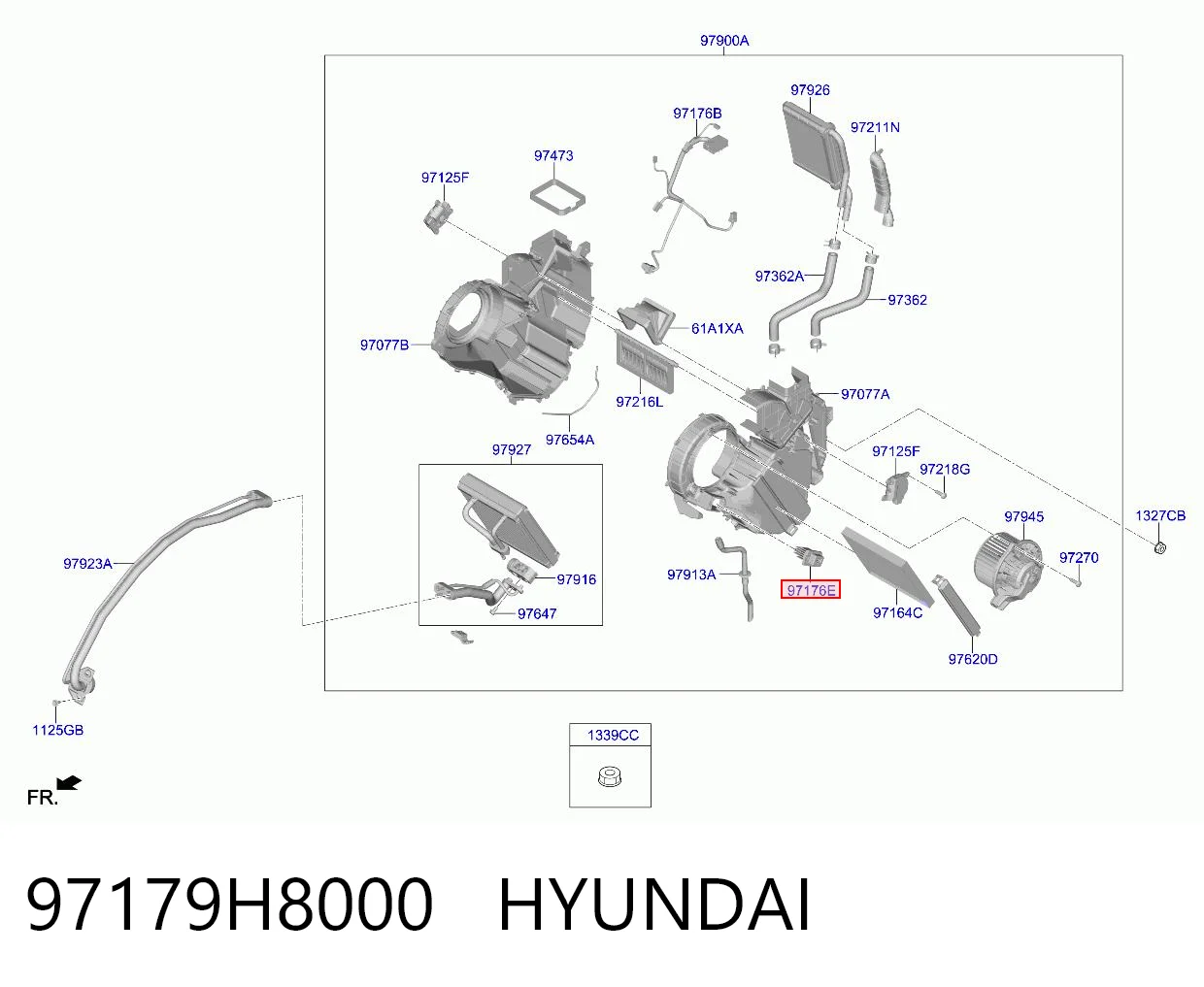 97179H8000 Hyundai/Kia Регулятор оборотів пічки