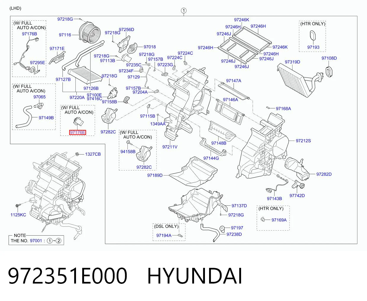972351E000 Hyundai/Kia Регулятор оборотів пічки