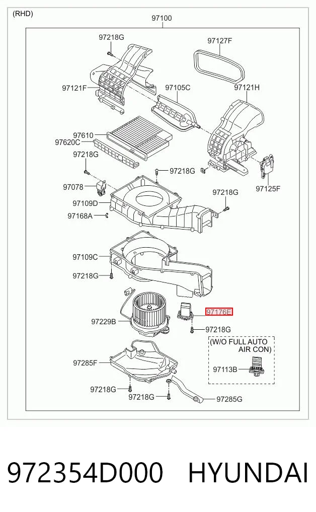 972354D000 Hyundai/Kia Регулятор оборотів пічки