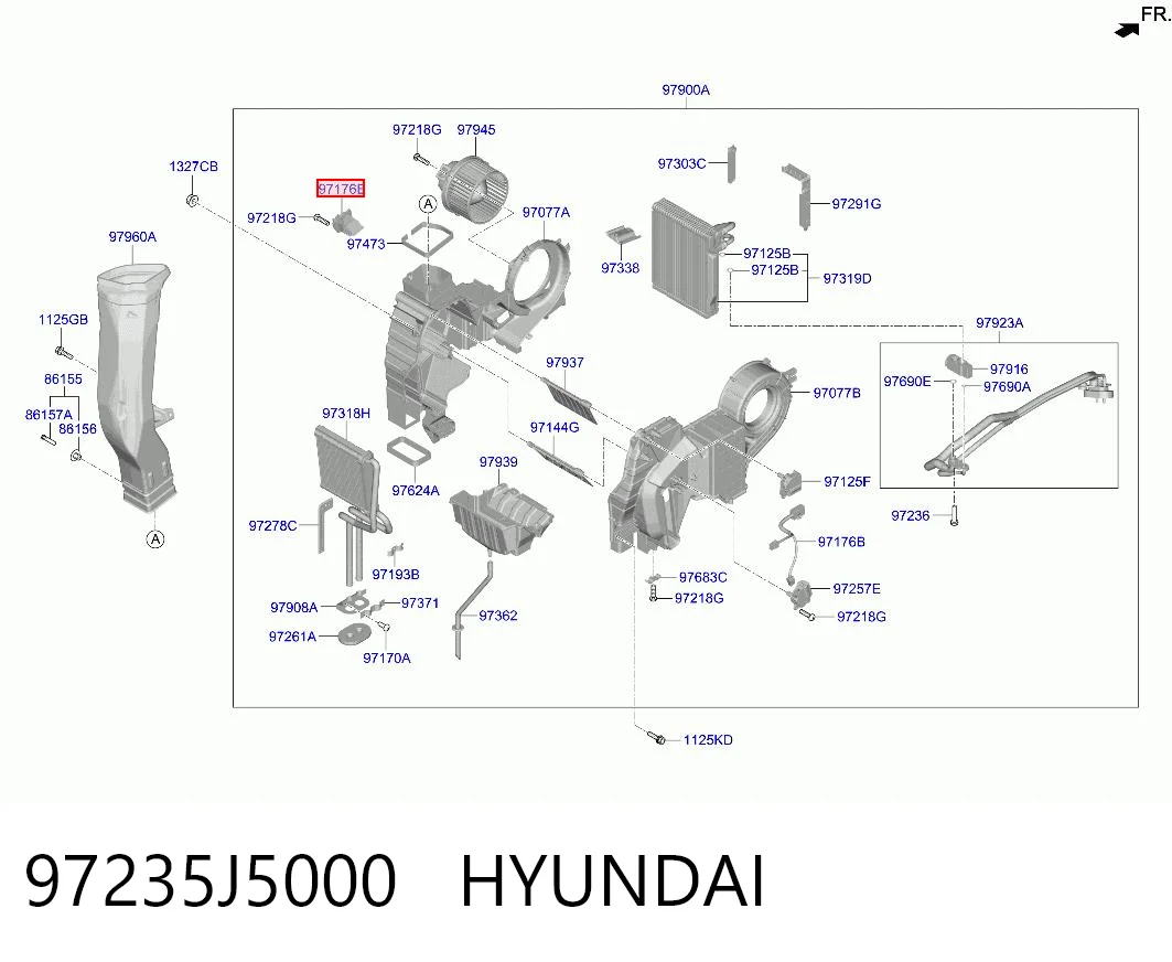 97235J5000 Hyundai/Kia Регулятор оборотів пічки