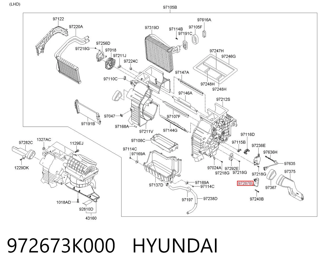 972673K000 Hyundai/Kia 