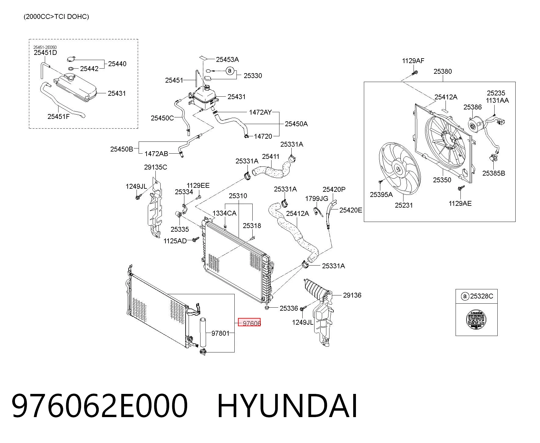 976062E000 Hyundai/Kia Конденсатор