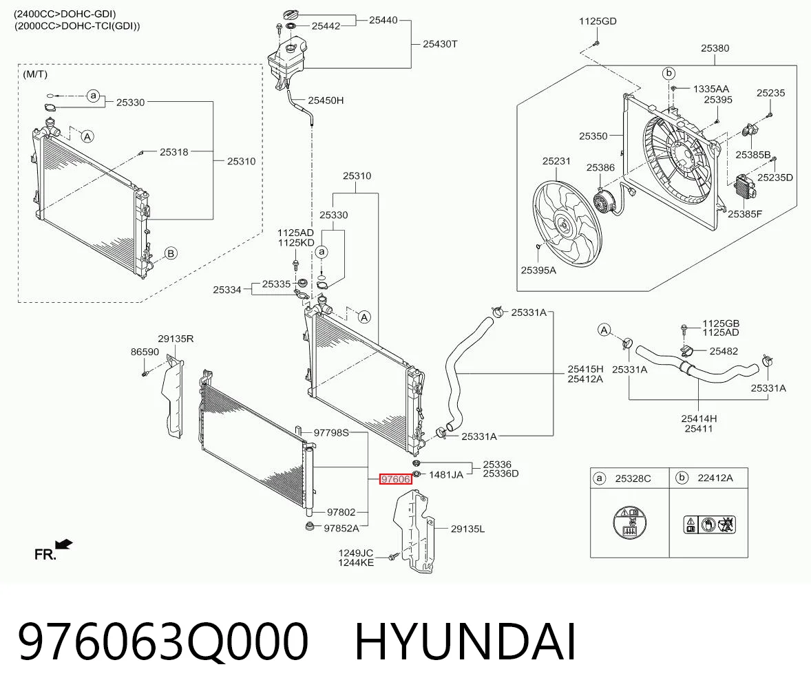 976063Q000 Hyundai/Kia Конденсатор