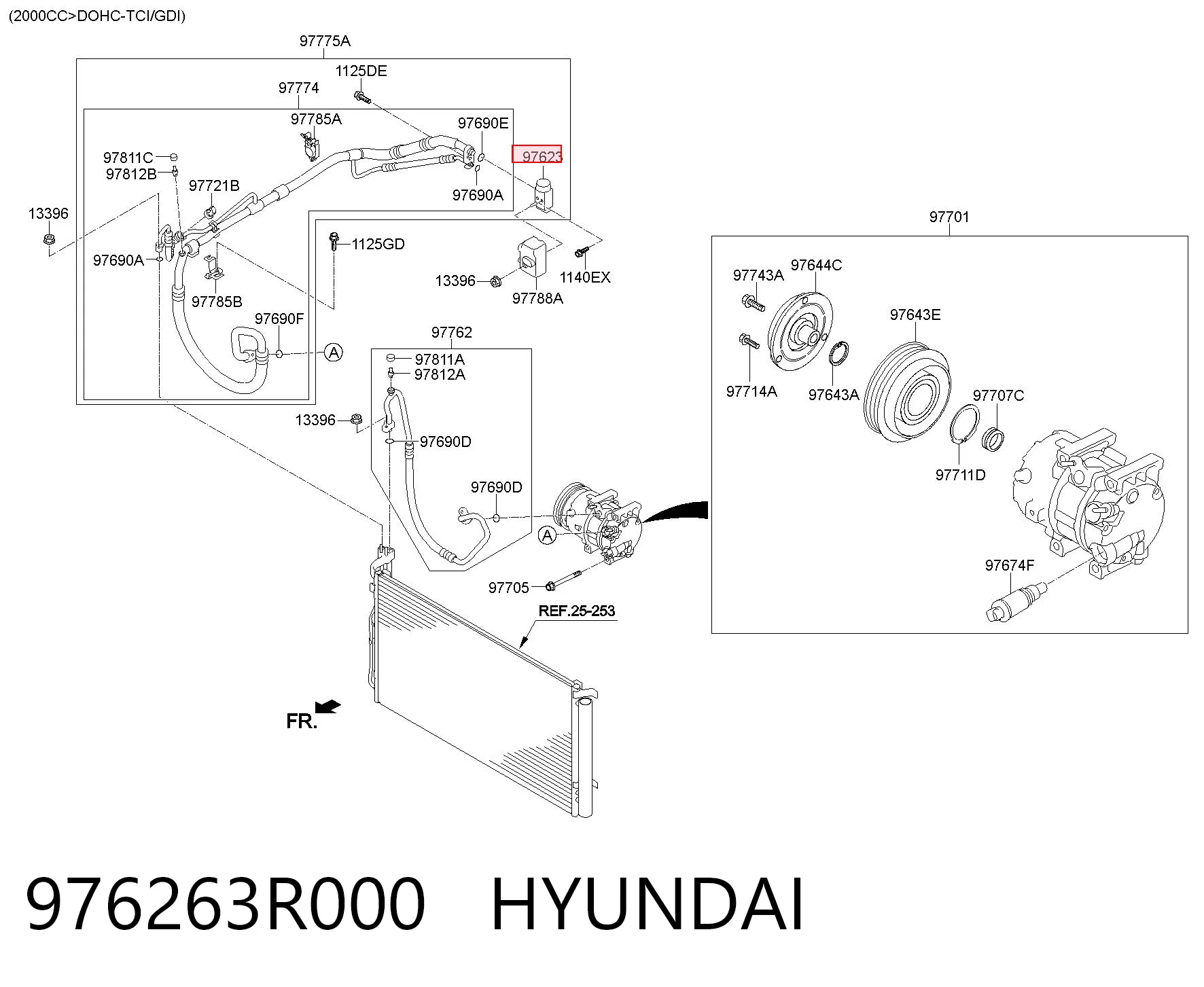 976263R000 Hyundai/Kia Клапан розширювальний