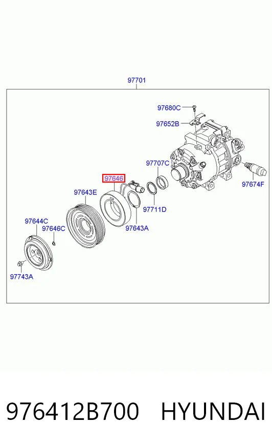 HC976413K220 HCC Привід компресора системи опалення