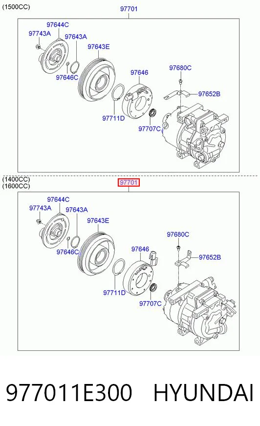 Купити Компресор кондиціонера Hyundai Accent III MC