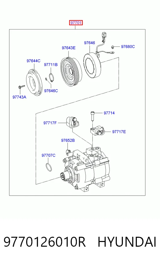Купити Компресор кондиціонера Hyundai Trajet  FO