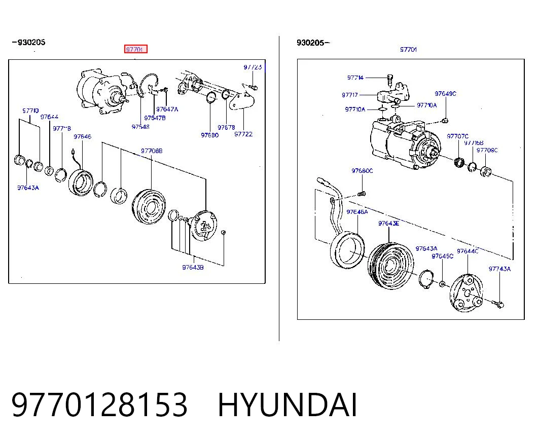 Купити Компресор кондиціонера Hyundai Pony  