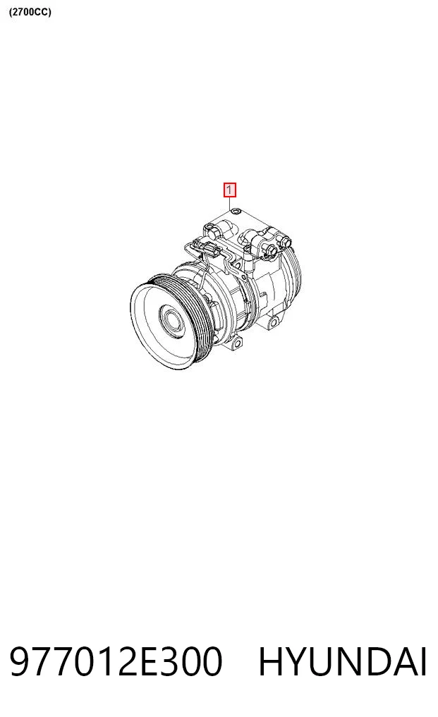 977012E300 Hyundai/Kia Компресор холодоагенту