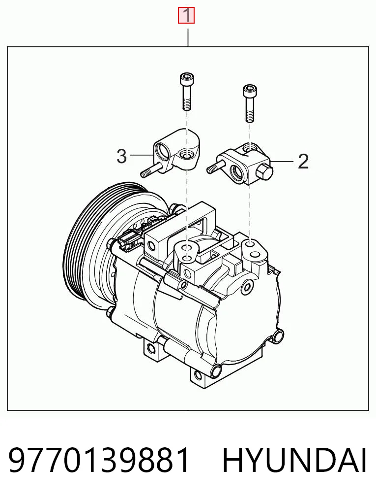 9770139881 Hyundai/Kia Компресор холодоагенту