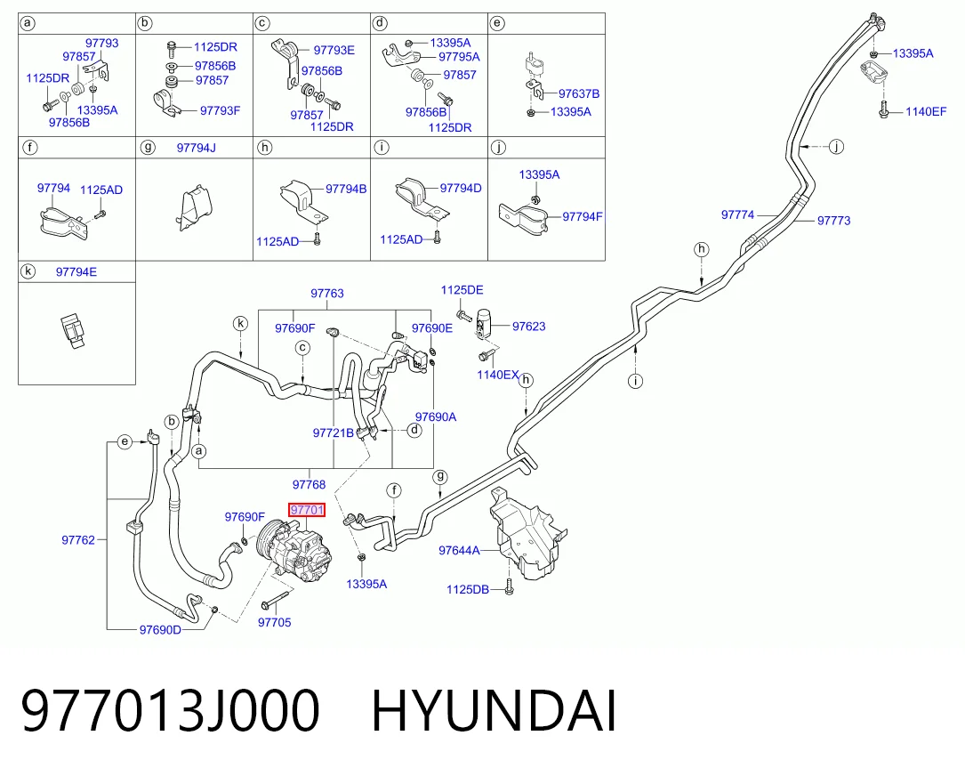Компресор холодоагенту на Hyundai Veracruz  