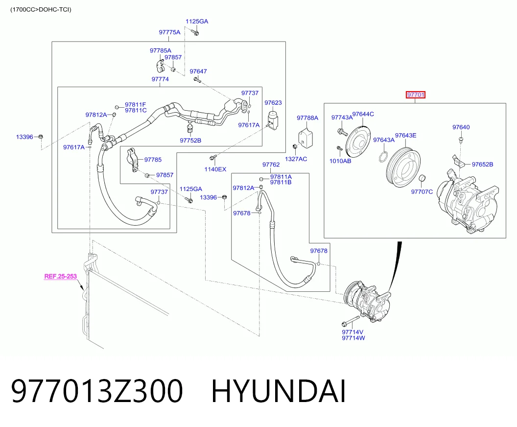 977013Z300 Hyundai/Kia Компресор холодоагенту