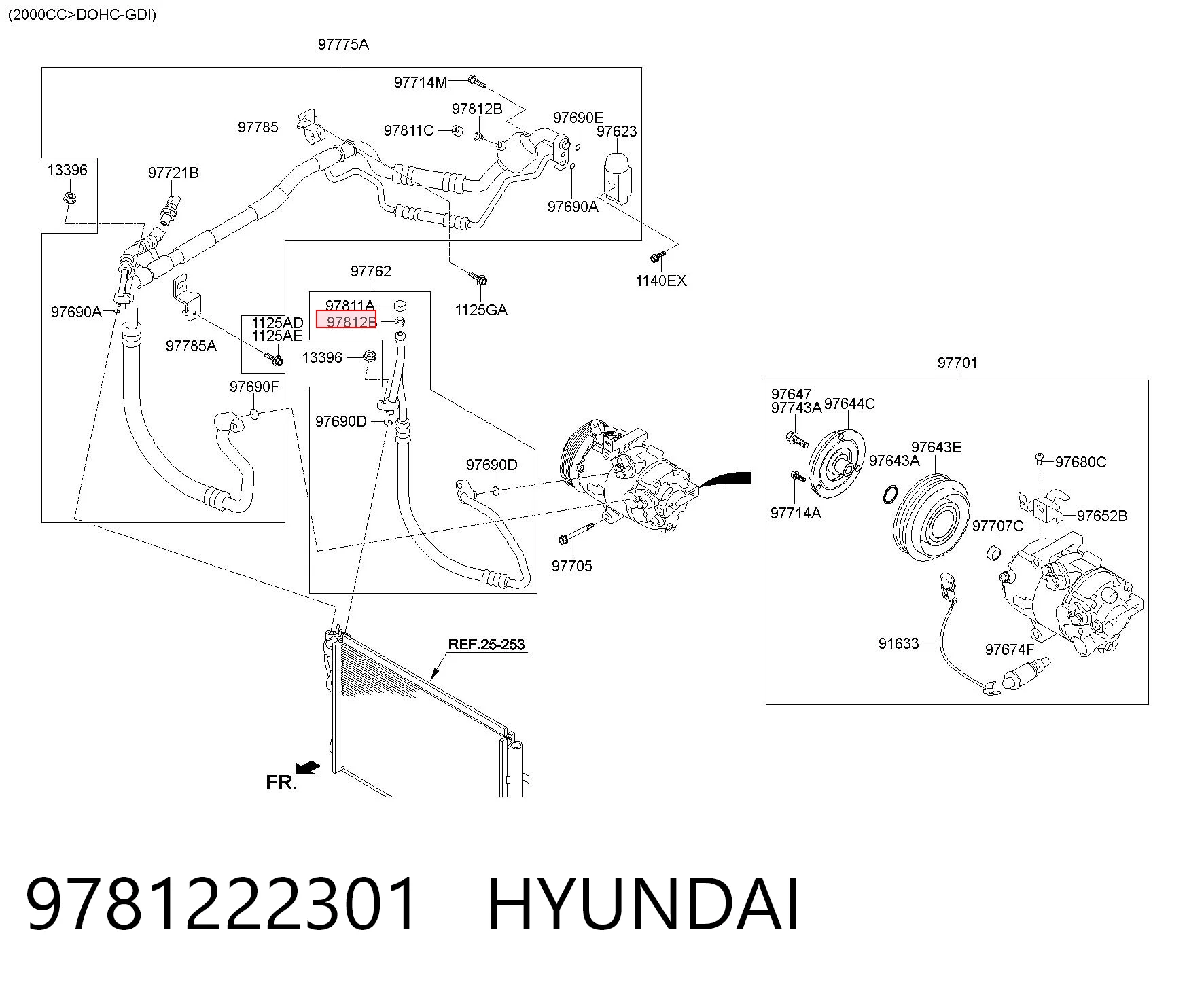 9781222301 Hyundai/Kia Клапан заправки кондиціонера
